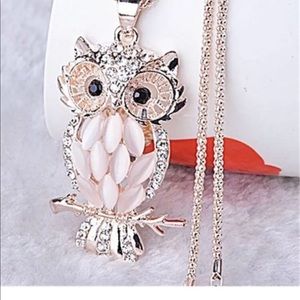 New Crystal Owl Necklace